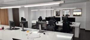 Trabajos de pintura en unas oficinas en Cardedeu